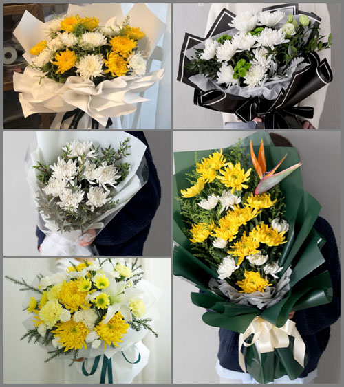 海南五指山市水满乡方龙村白事花束代送